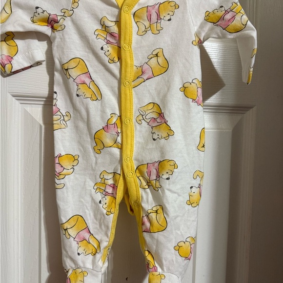 Newborn Winnie the Pooh Footed Romper - Picture 2 of 7